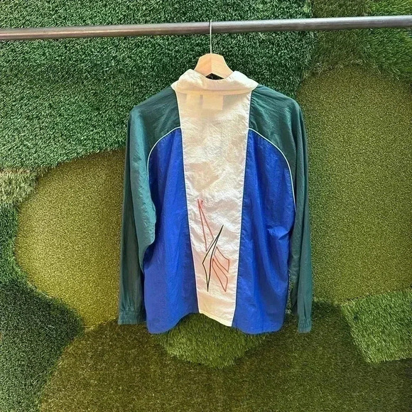 Vintage Reebok 1/2 Zip Light Jacket  Large - Picture 2 of 5